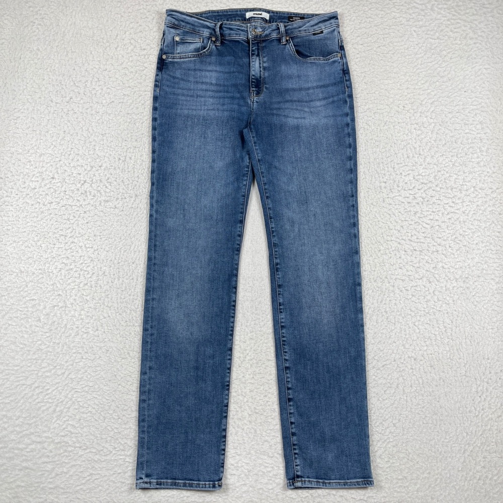 Mavi Kendra Jeans Womens 31 Blue High Rise Straight Leg Sustainable Denim